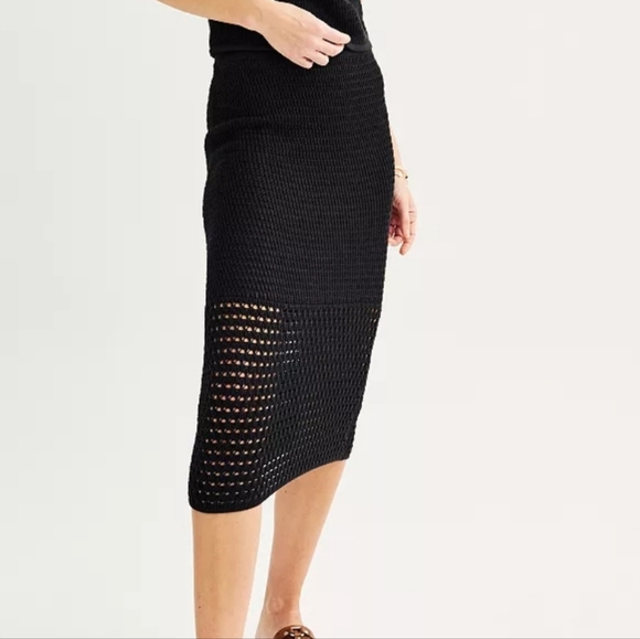 Nine West Crochet Knit Skirt - Picture 2 of 9